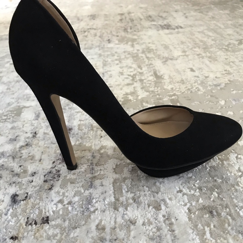 Zara Black Platform Heels